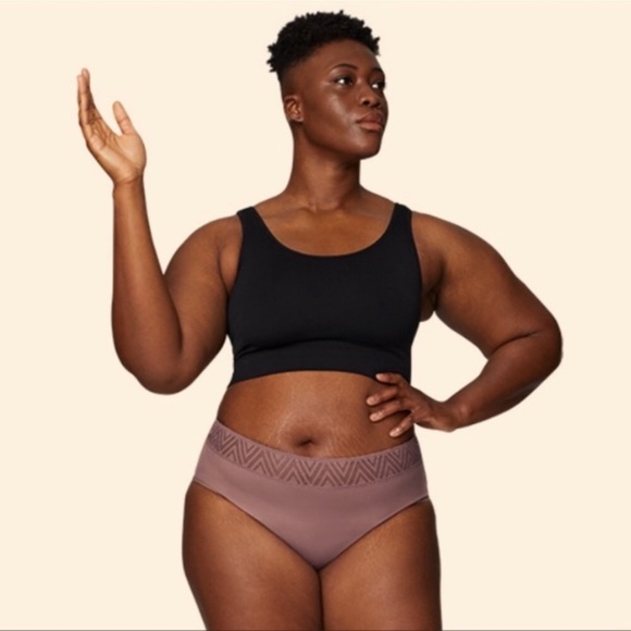 Thinx 3X Hiphugger Menstrual Underwear in Mauve NWT plus size 0328 - Picture 1 of 11